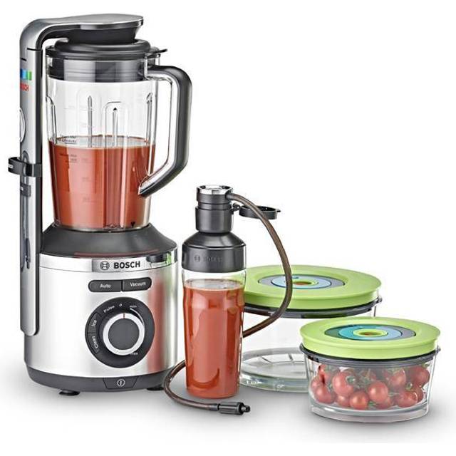 Bosch Serie 8 VitaPower 3 in 1 MMBV625M 1.5 Litre Vacuum Blender with 3 Accessories - Silver