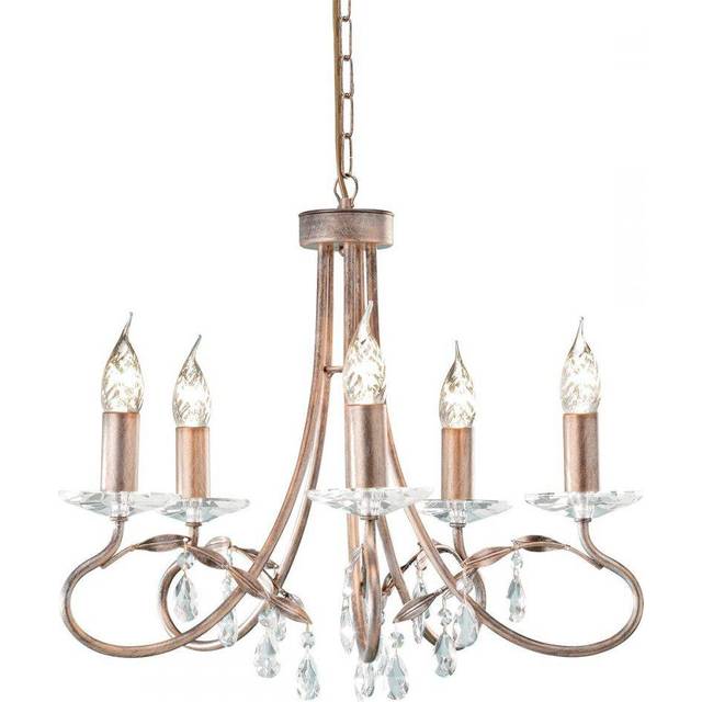 Elstead CRT5 SILVER/GOLD Christina Five Light Chandelier Silver/gold