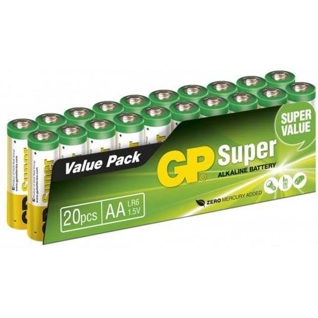 Batteries Super Alkaline AA 20-pack