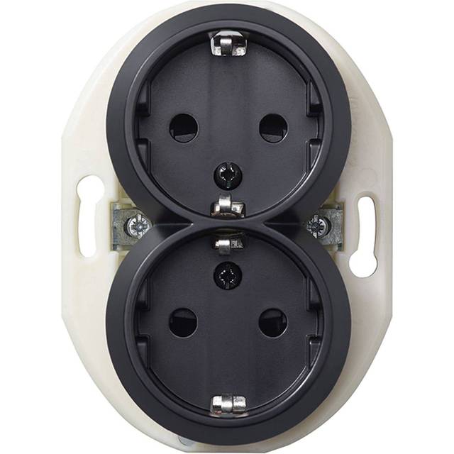 Schneider Electric Renova WDE011326 Vägguttag utan ram, jordat, 2-vägs