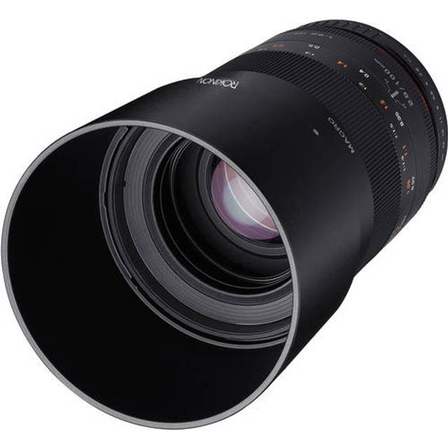 Rokinon 100 mm F2.8 ED UMC full ram teleobjektiv med inbyggt AE-chip för Nikon digitala SLR-kameror