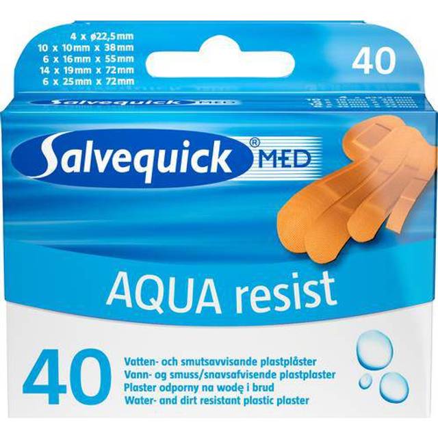 Salvequick Aqua Resist Mix 20 st Vatten- och smutsavvisande plåster 40 st