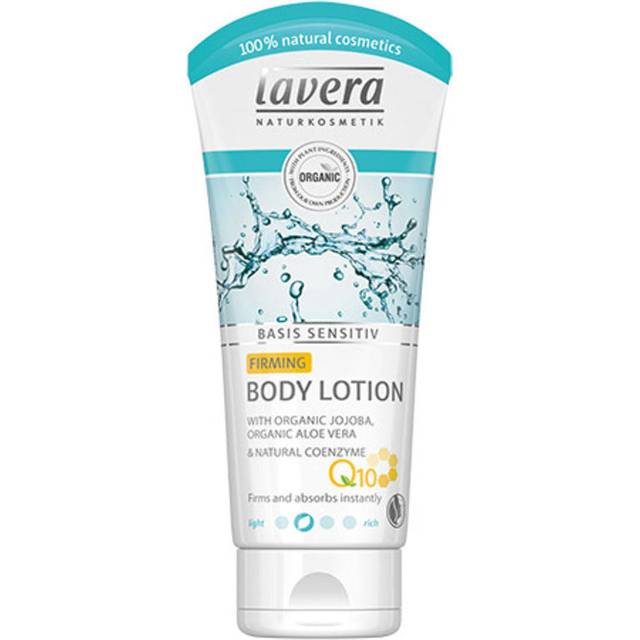 lavera basis sensitiv Firming Body Lotion Q10 for a beautiful, firmer complexion  after just 2 weeks Vegan Organic Skin Care Natural & Innovative C