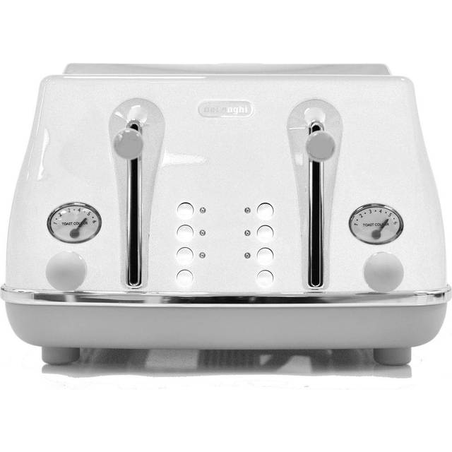 DELONGHI Icona Capitals CTOC4003.Y 4-Slice Toaster - Yellow, Yellow