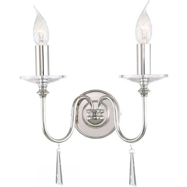 Elstead FP2 POL NICKEL Finsbury Park Two Light Wall Light Polished Nic