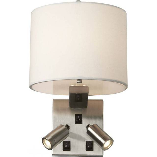 Elstead BELMONT/3W Belmont 3 Light Wall Light Brushed Nickel