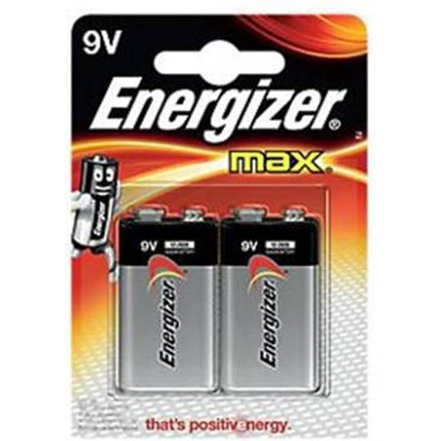 9V Batteries, Max Alkaline Power, 2 Pack
