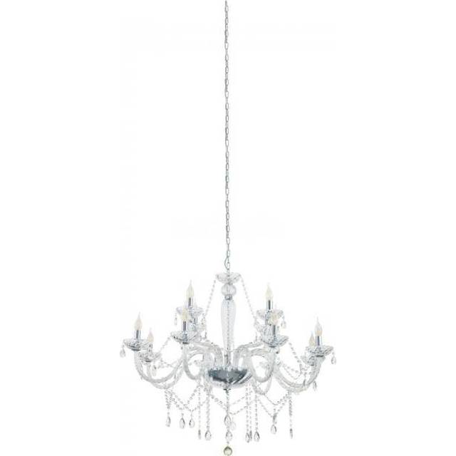 Basilano 12 Lamp Multi Arm Chandeliers Chrome - Eglo