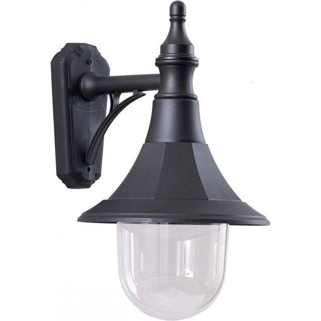 Elstead SHANNON DOWN Shannon One Light Down Wall Lantern Black Polycar