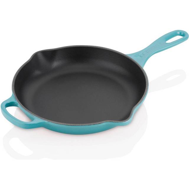 Le Creuset Cast Iron Frying Pan with Metal Handle - Deep Teal (23cm)