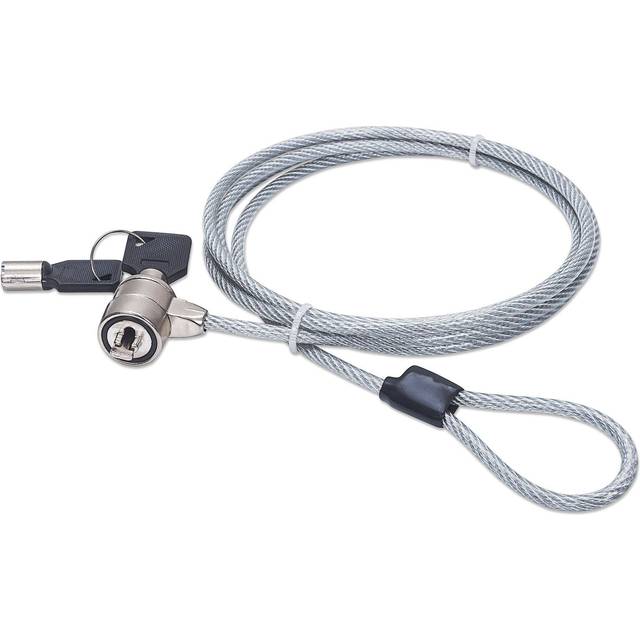 Manhattan 440271 Cable Lock for Notebook 1.40 M Cable Clear Black Polyvinyl 440271