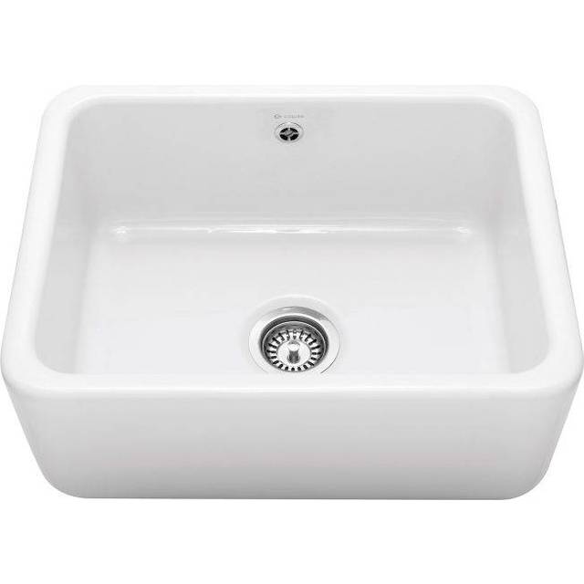 Caple CPBS600 Caple 1.0 Bowl Ceramic Belfast Sink, White