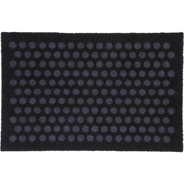 Tica Copenhagen Dot Dörrmatta 40x60 Cm Svart/grå - Enfärgade mattor Vinyl Svart - 00578