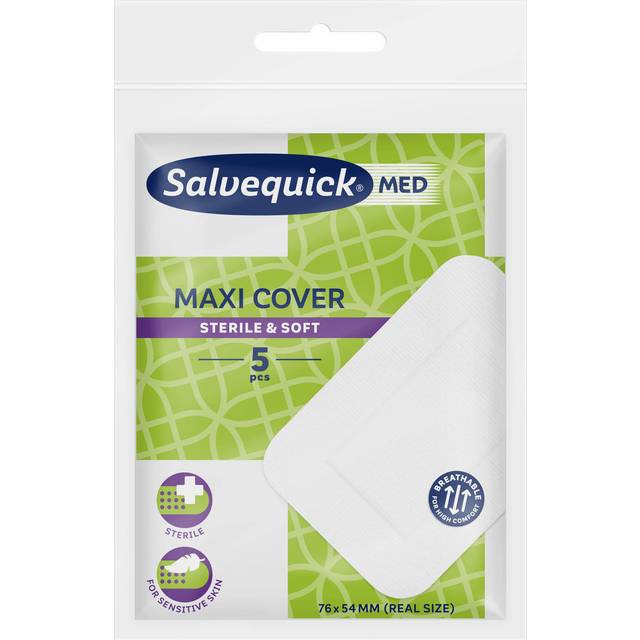 SalvequickMED Maxi Cover plåster 5 st Stort och flexibelt plåster 5 st