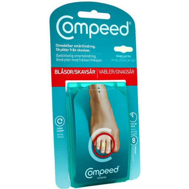 Compeed Skavsårsplåster On Toes 8 st
