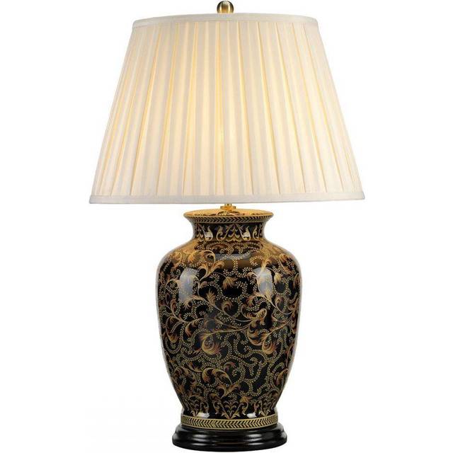 Elstead MORRIS/TL LARGE Morris 1 Light Large Table Lamp Gold and Black
