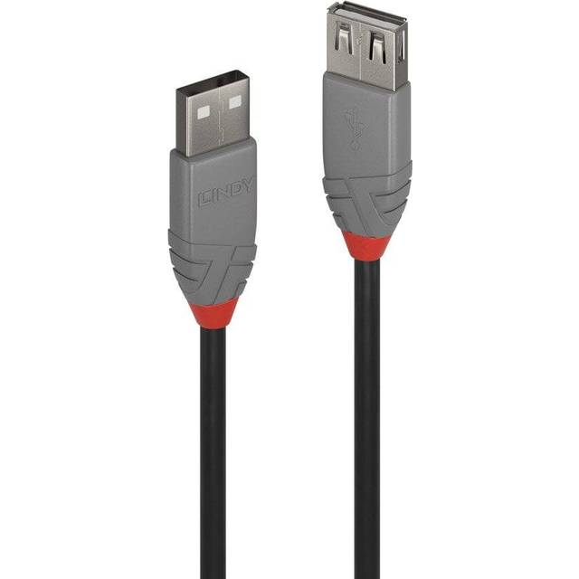 2m USB 2.0 Type A Extension Cable, Anthra Line