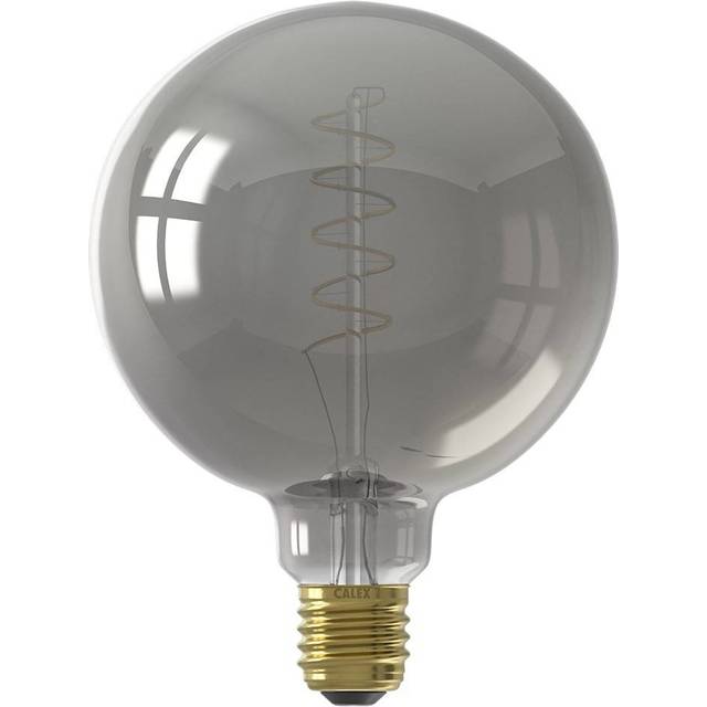 E27 G125 LED Filament Bulb 2100K Very Warm Dimmable with Titanium Finish 4W E27/ES 240V