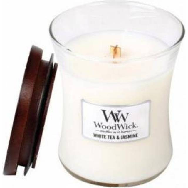WoodWick Medium Hourglass Candle - White Tea & Jasmine Universal (Universal)