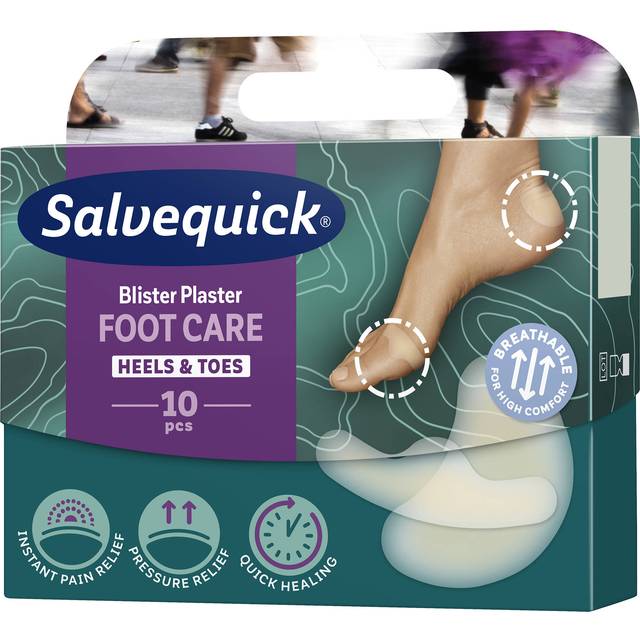 Salvequick Blister Prevention H&amp;auml;l &amp; T&amp;aring;r Blistergips f&amp;ouml;r h&amp;auml;lar och t&amp;aring;r