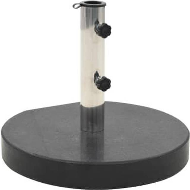 vidaXL Parasol Base Granite 28.5 kg Round Black