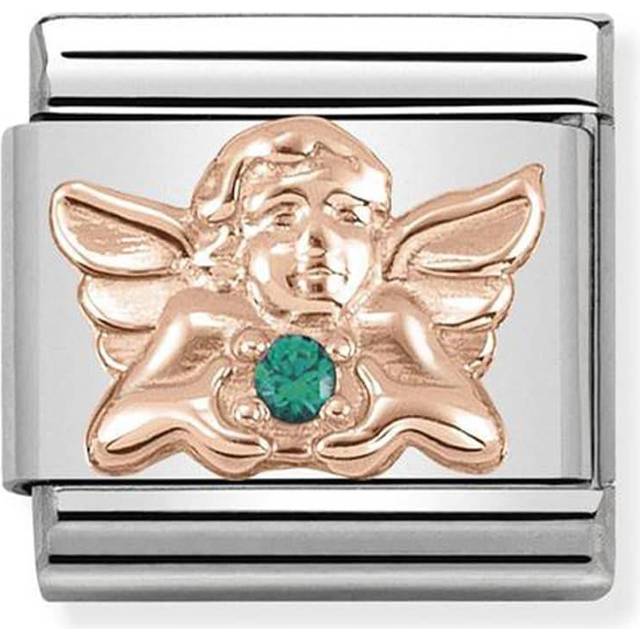 Composable Classic Rose Gold Zirconia Angel Of Good Luck Link 430302/22