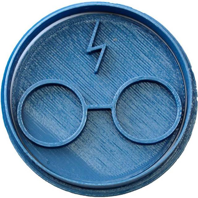 cuticuter Harry Potter kakskärare, blå, 8 x 7 x 1,5 cm