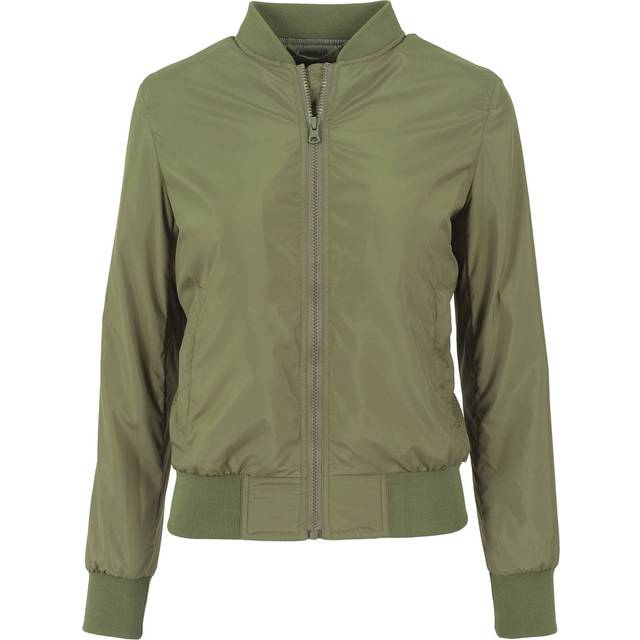 Urban Classics Dambomberjacka Ladies Light Bomberjacka, lätt flygarjacka för kvinnor i många färger, storlekar XS – XL, OLIV, S