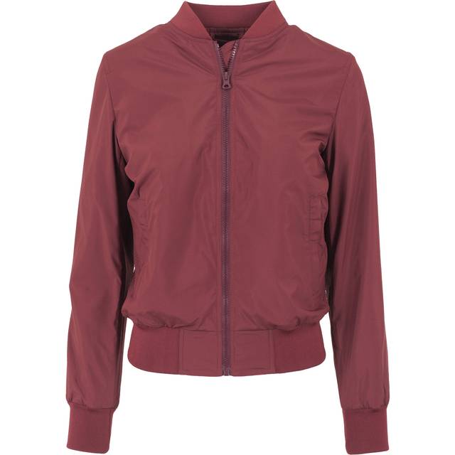 Women's urban classic bomber light parka - Rouge