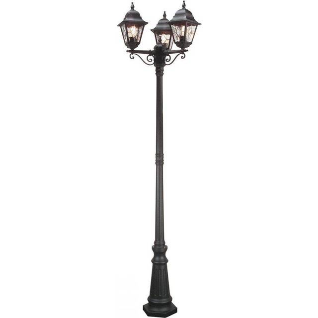 Elstead NR8 BLK Norfolk Triple Lamp-post Black