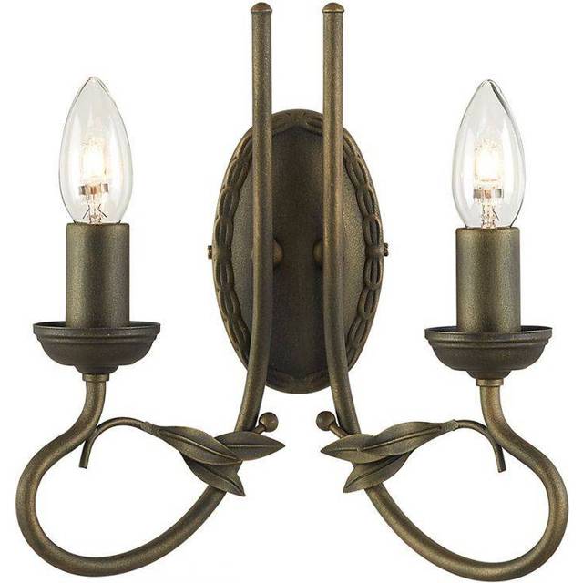 Elstead OV2 IVORY/GOLD Olivia Two Light Wall Light Ivory/gold
