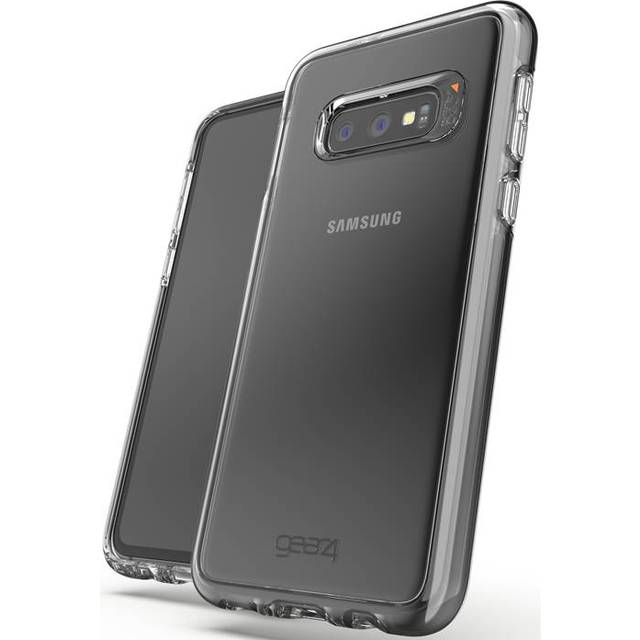 Gear4 Crystal Palace transparent mobiltelefonfodral med högteknologiskt kollisionsskydd [D3O-skyddad], smal, robust design, för Samsung Galaxy S10e – transparent