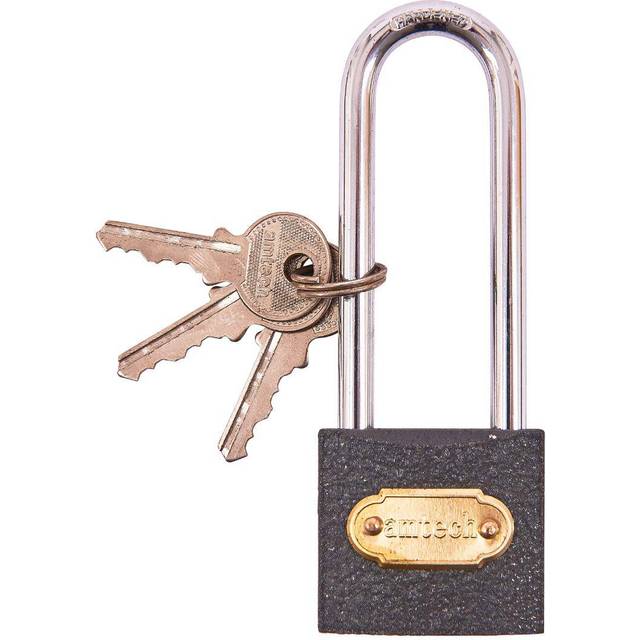 Heavy duty cast iron padlock long 38mm outdoor safety security shackle lock
