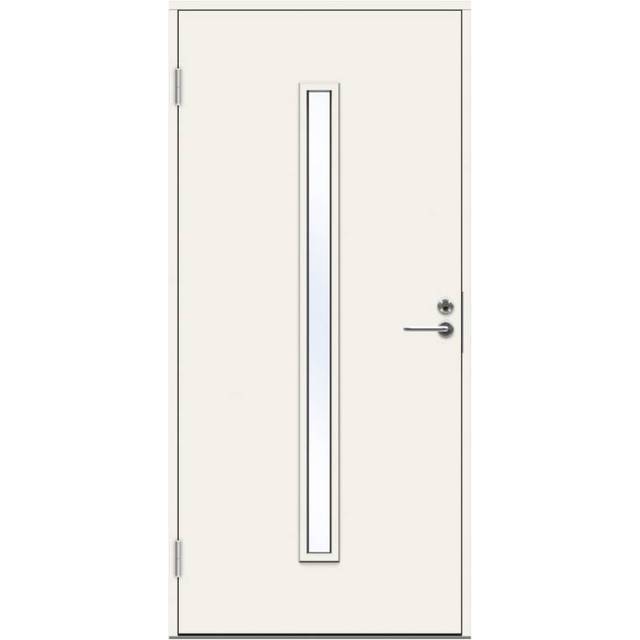 Ytterdörr Swedoor P-1700 Glas Vit NCS-S 0502-Y (standard) (9 x 21, Högerhängd)