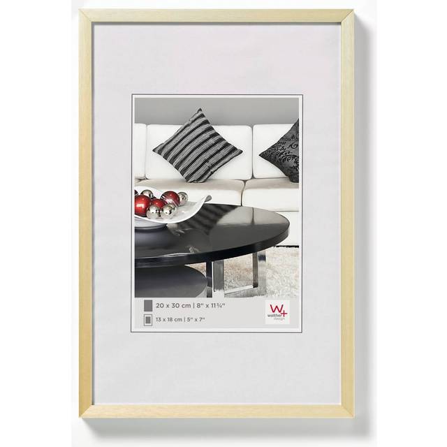 walther design tavelram guld 21 x 29,7 cm (DIN A4) Aluminium Dokumentram Stol Aluminiumram AJ130G