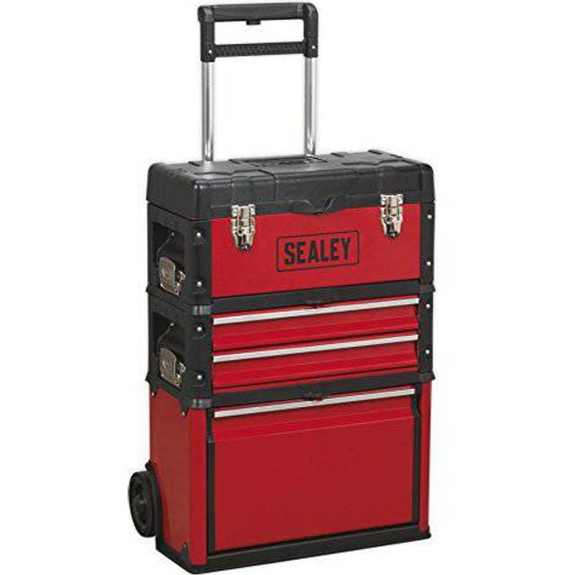 Sealey - AP548 Mobile Steel/Composite Toolbox with 3 Compartments