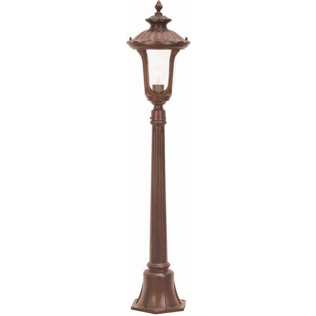 Elstead CC4/S Chicago Pillar Lantern Small Rusty Bronze Patina