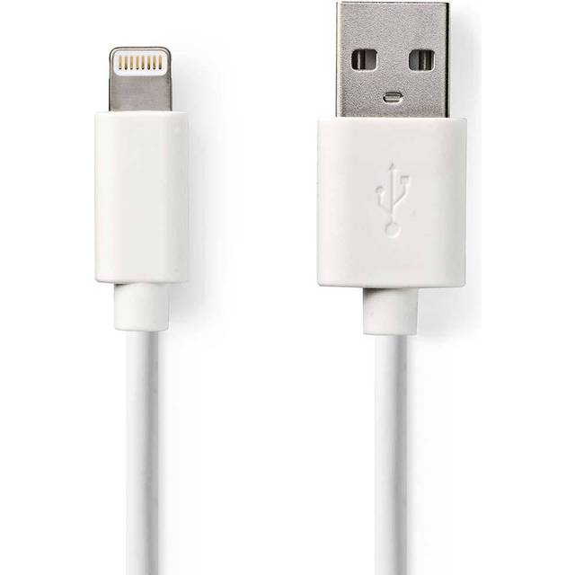 Lightning till USB-A laddningskabel | Nedis | 1m | vit