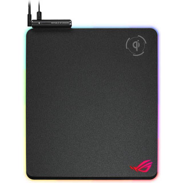 ASUS ROG Balteus RGB Gaming Mouse Pad with Qi Wireless Charging, Customisable Lighting, Non-slip - 90MP0120-B0UA00