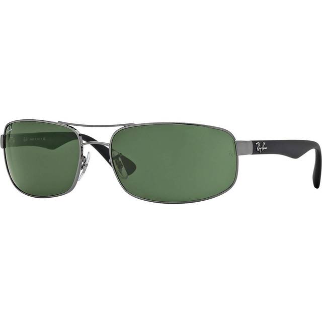 Ray-Ban RB 3445 004, RECTANGLE Sunglasses, MALE - Dark grey