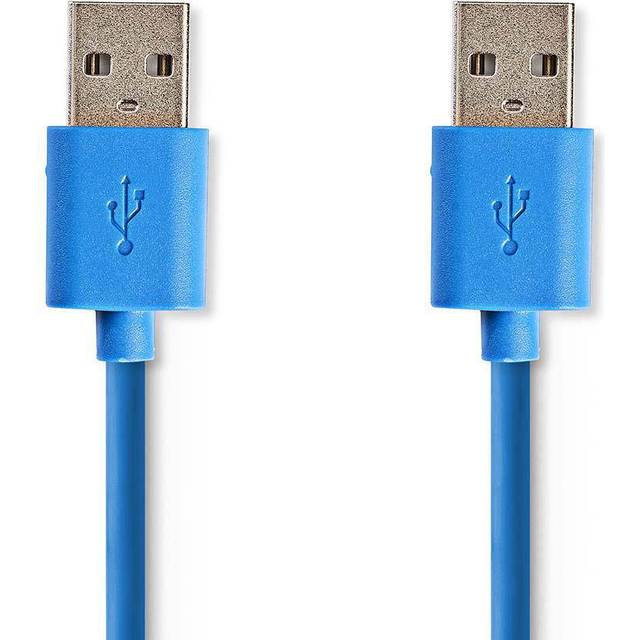Nedis USB-kabel 3.0 A kontakt – A till kontakt 2 m, blå