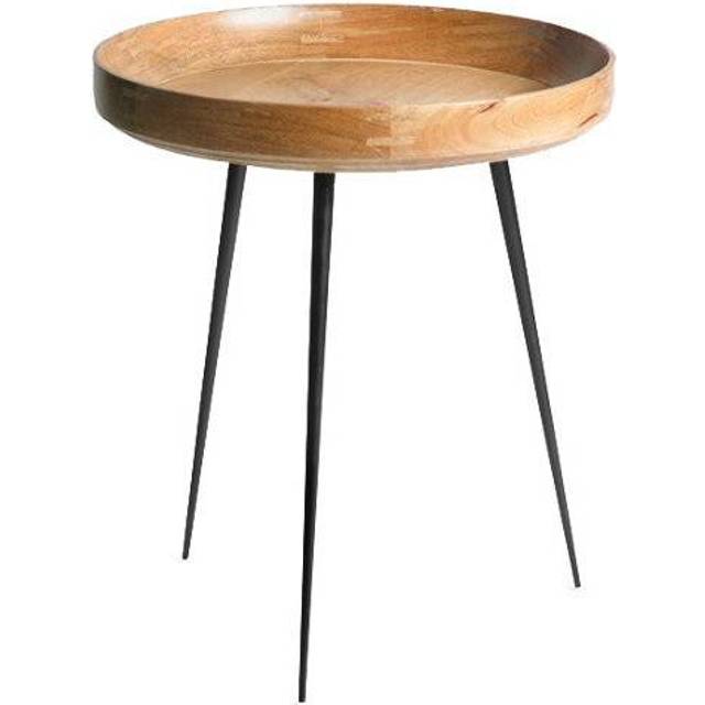 Mater - Bowl Table - Soffbord - Natural Lacquered Mango Wood - Small - Ø: 40 x H: 38 cm