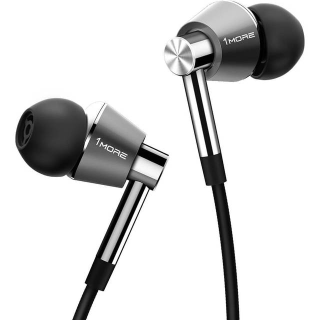 1MORE Triple Driver Earphones - Silver, Silver/Grey