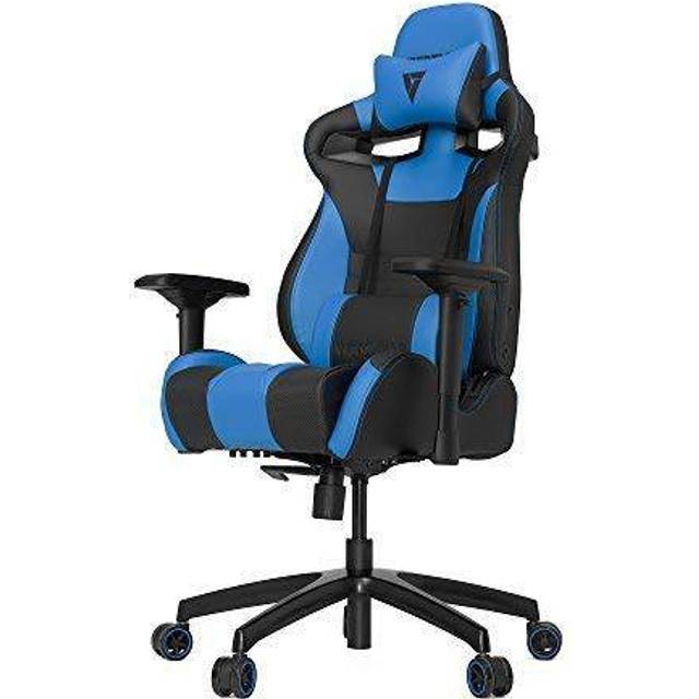 Office Chair With Lumbar Support In 6 Colours | Wowcher - Blue
