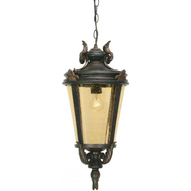 Elstead - Baltimore - 1 Light Large Outdoor Ceiling Chain Lantern Weathered Bronze, E27