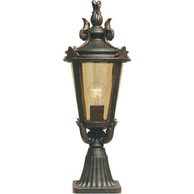 Elstead BT3/M Baltimore One Light Medium Pedestal Lantern Weathered Br