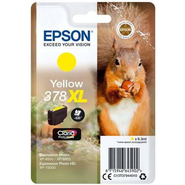 EPSON 378XL Yellow Ink Cartridge With Security