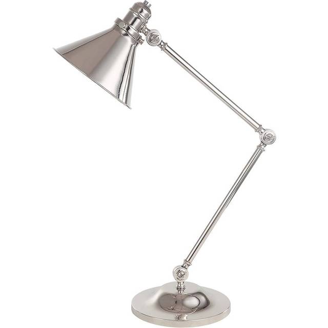 Elstead PV/TL PN Provence One Light Table Lamp Polished Nickel