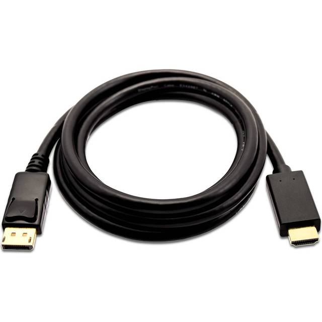 V7 V7DP2HD-03M-BLK-1E – displayport till HDMI 3M 10FT – displayport till HDMI 3M 10FT