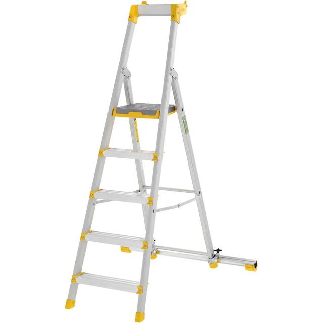 W.steps 55P Trappstege med certifierat aluminium, med stegfot 5 steg